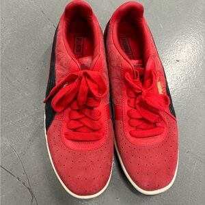 Puma Gv Special Lux Men's 9 Red Suede Lace Up Low Top Sneakers Shoes